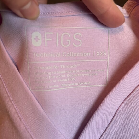 Figs Women's Pink Scrub Top - Picture 5 of 7